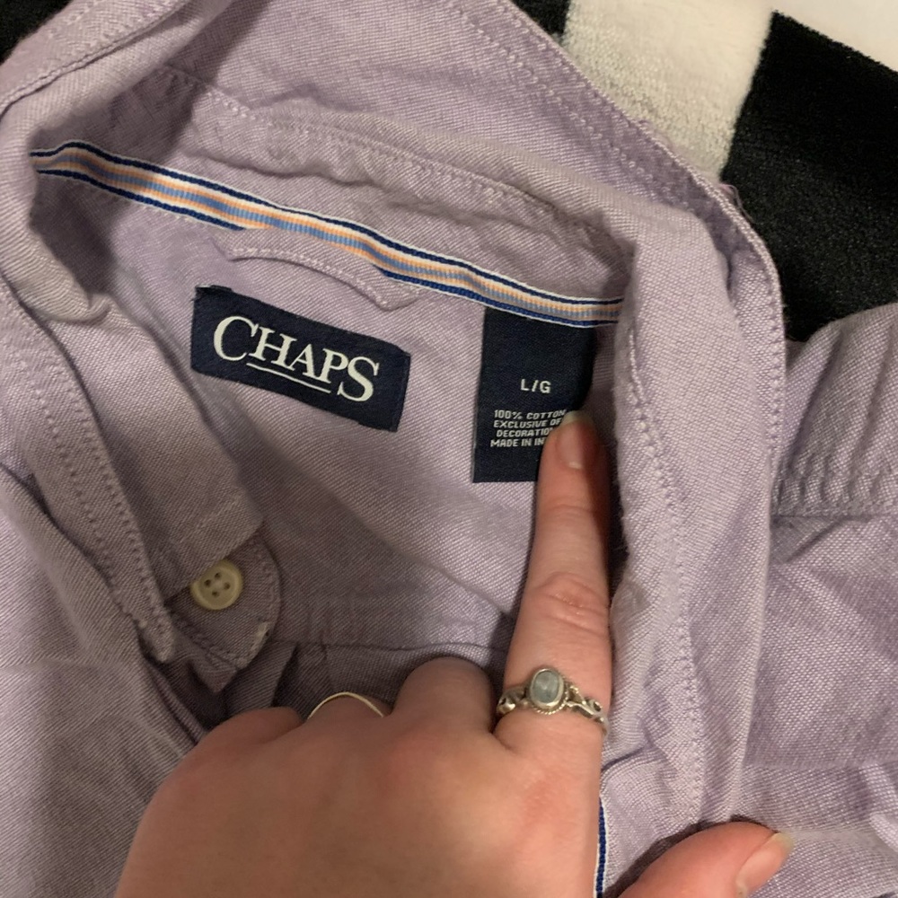 Purple chaps button down - Picture 3 of 3